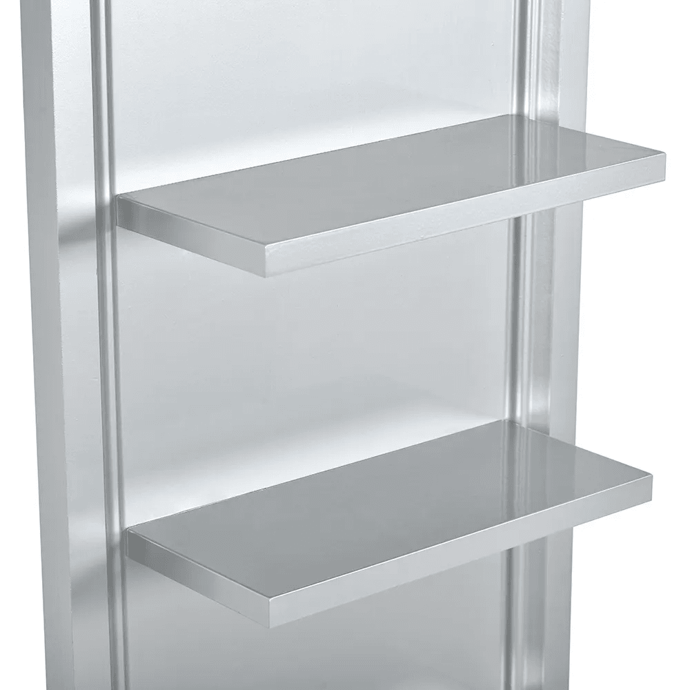 Gondola Single Retail Display Shelf Silver DIR - Retail Displays