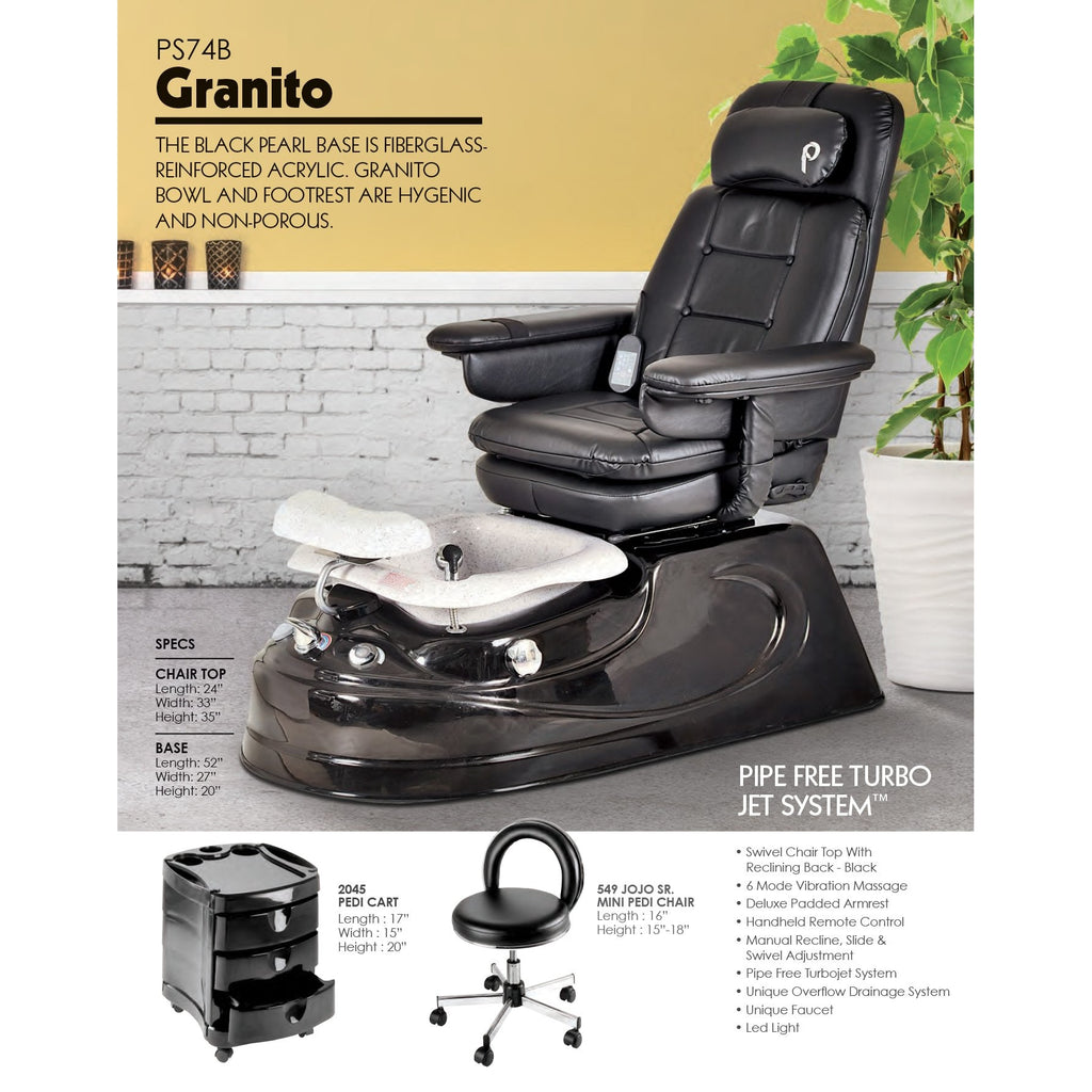 Granito Pipeless Pedicure Spa Pibbs - Pedicure Chairs