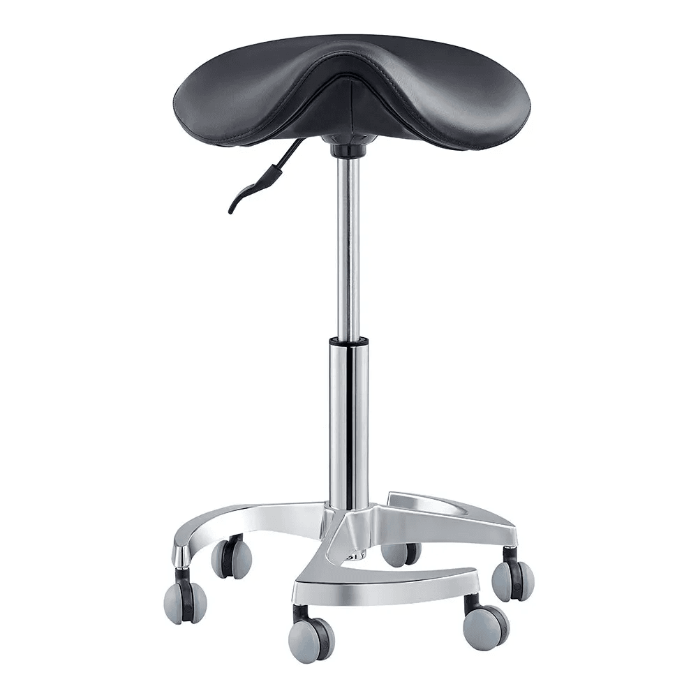 Harmony Saddle Black Stool - Stools