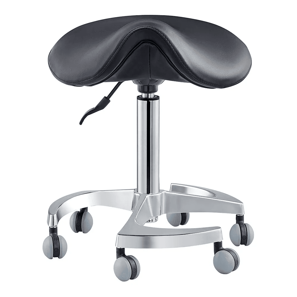 Harmony Saddle Black Stool - Stools