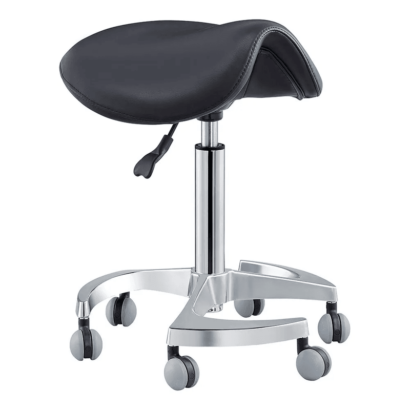Harmony Saddle Black Stool - Stools