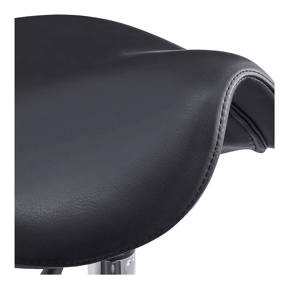 Harmony Saddle Black Stool - Stools