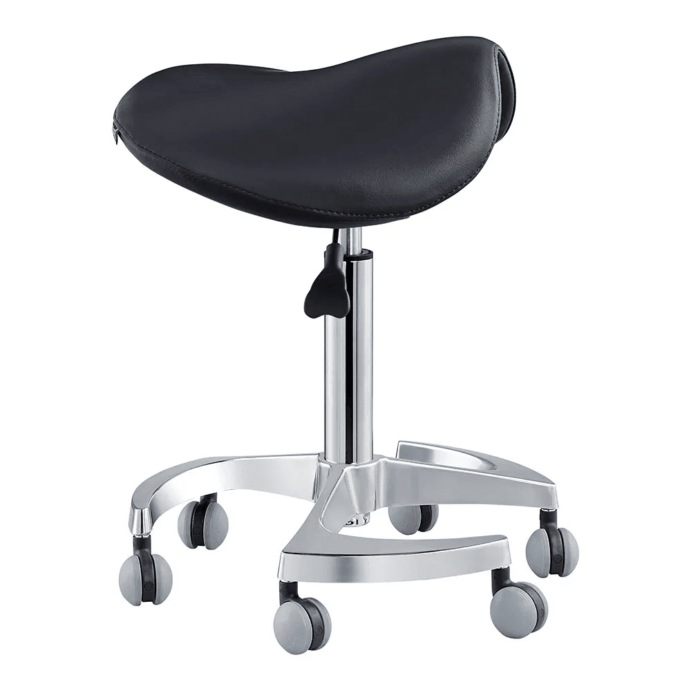 Harmony Saddle Black Stool - Stools