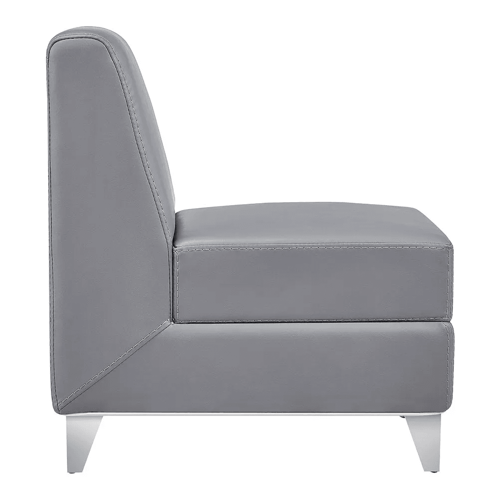 Magic Cubo Waiting Bench - 1 Seat Grey DIR - Waiting Benches