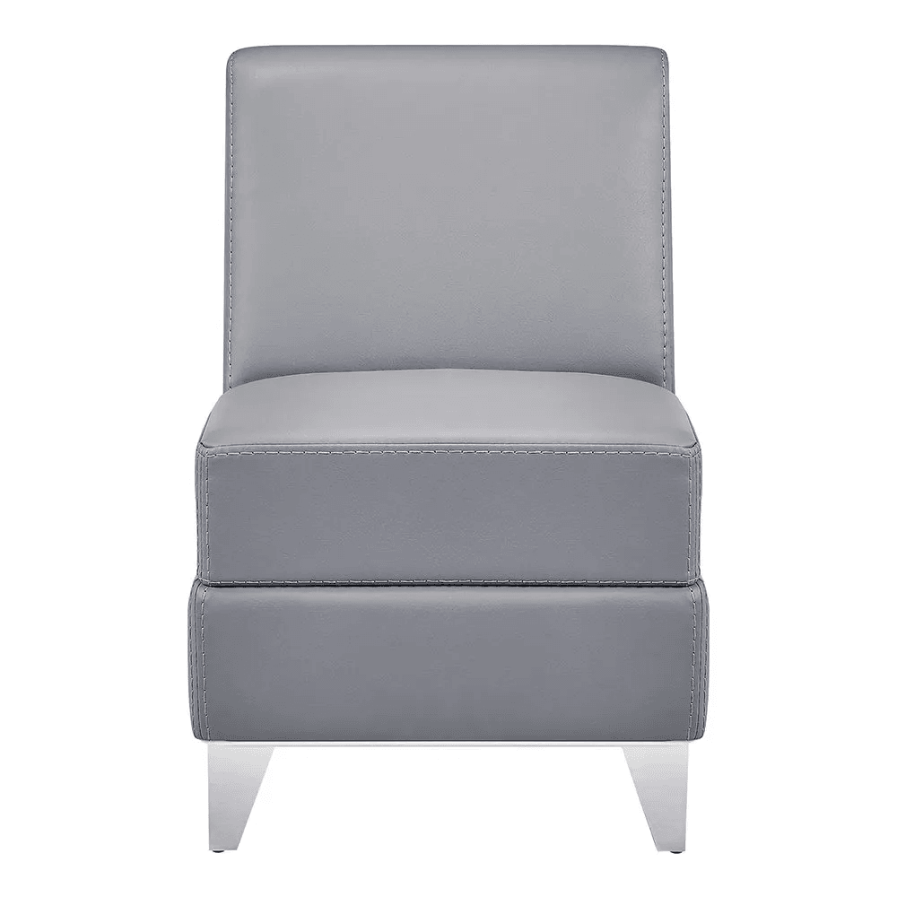 Magic Cubo Waiting Bench - 1 Seat Grey DIR - Waiting Benches