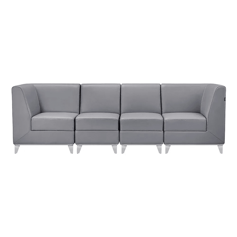 Magic Cubo Waiting Bench - 4 Seats Grey DIR - Waiting Benches