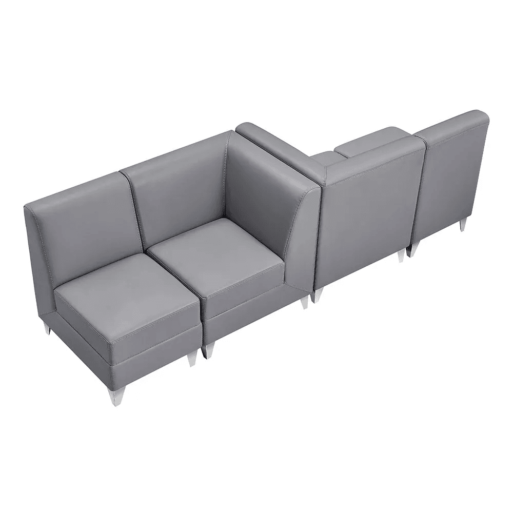 Magic Cubo Waiting Bench - 4 Seats Grey DIR - Waiting Benches