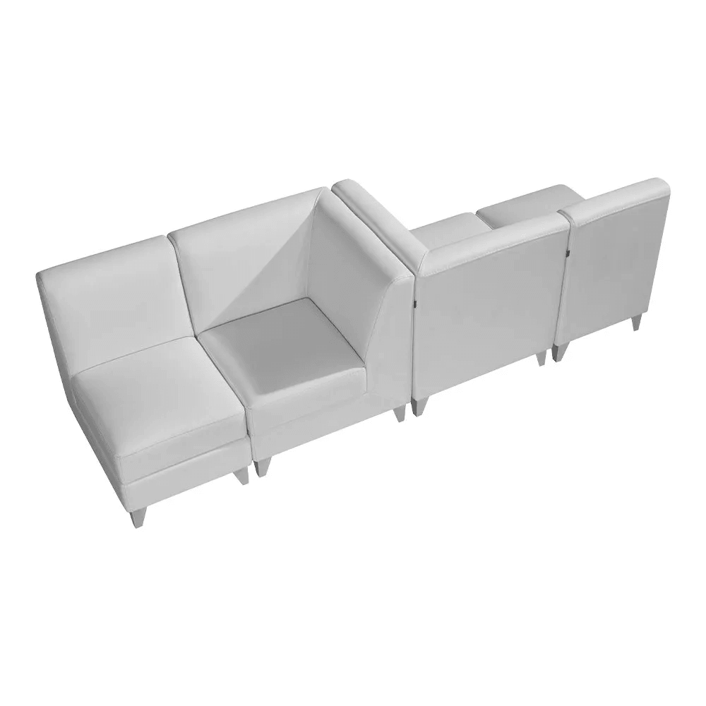 Magic Cubo Waiting Bench - 4 Seats White DIR - Waiting Benches