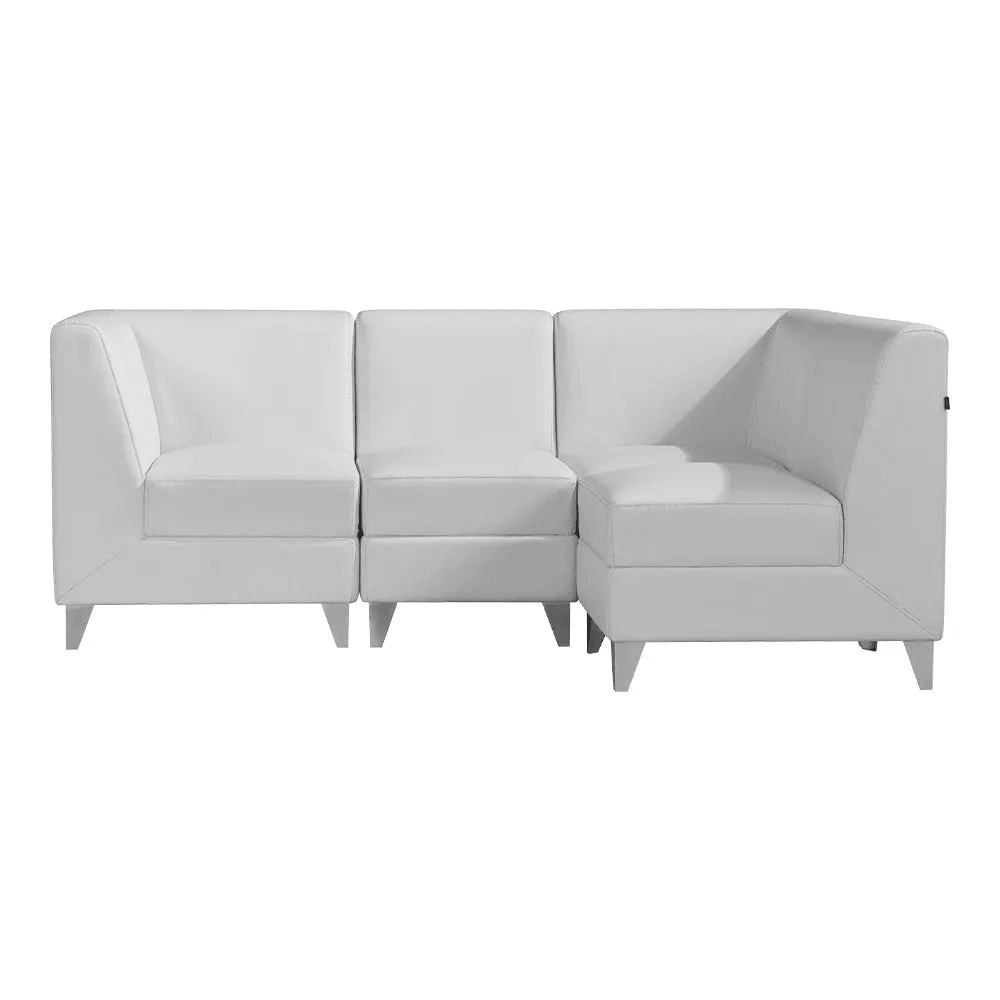 Magic Cubo Waiting Bench - 4 Seats White DIR - Waiting Benches