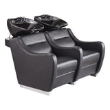 Majestic Shampoo Backwash Unit Double Seats Black DIR