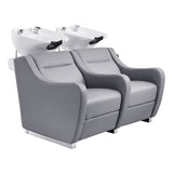 Majestic Shampoo Backwash Unit Double Seats Grey DIR