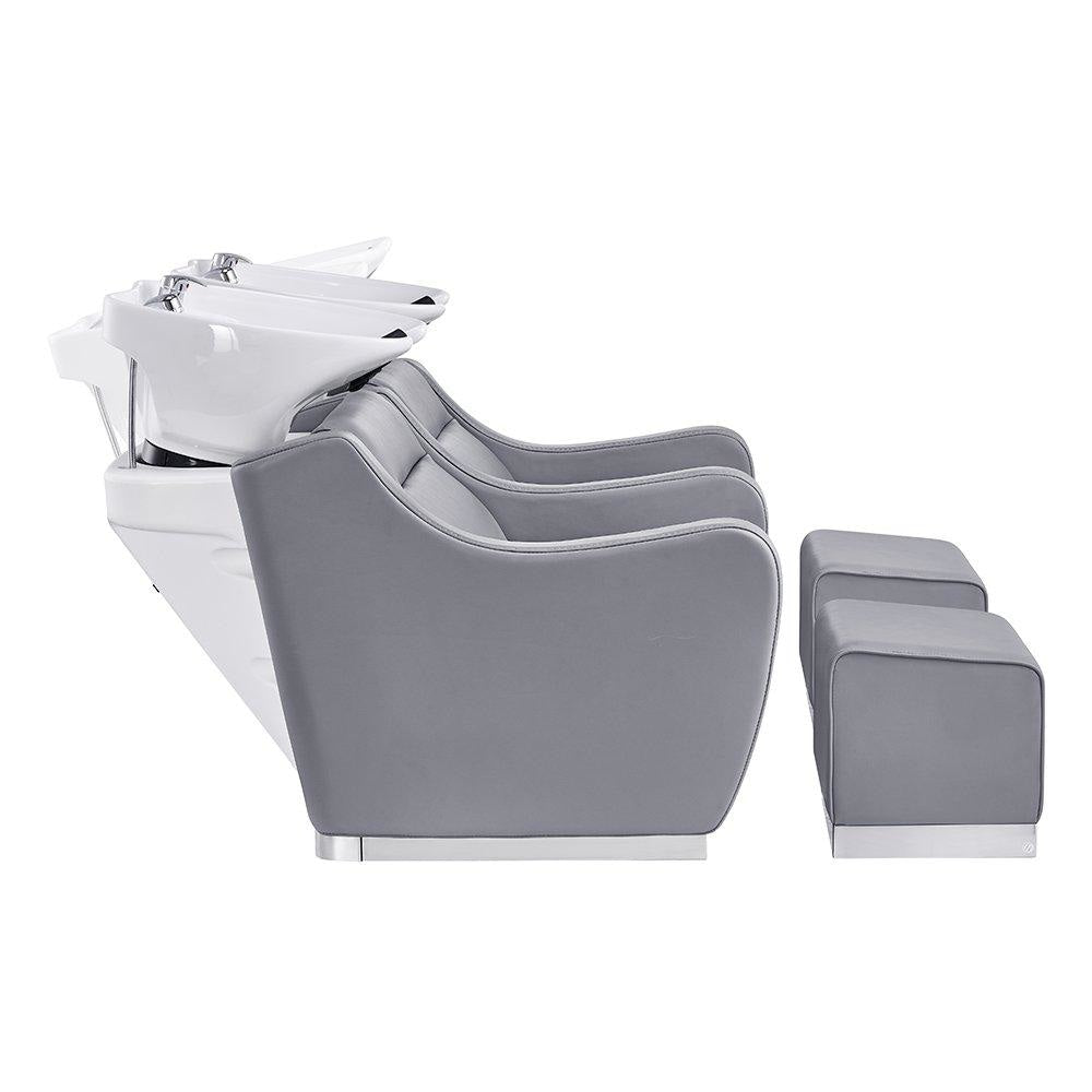 Majestic Shampoo Backwash Unit Double Seats Grey DIR - Backwashes