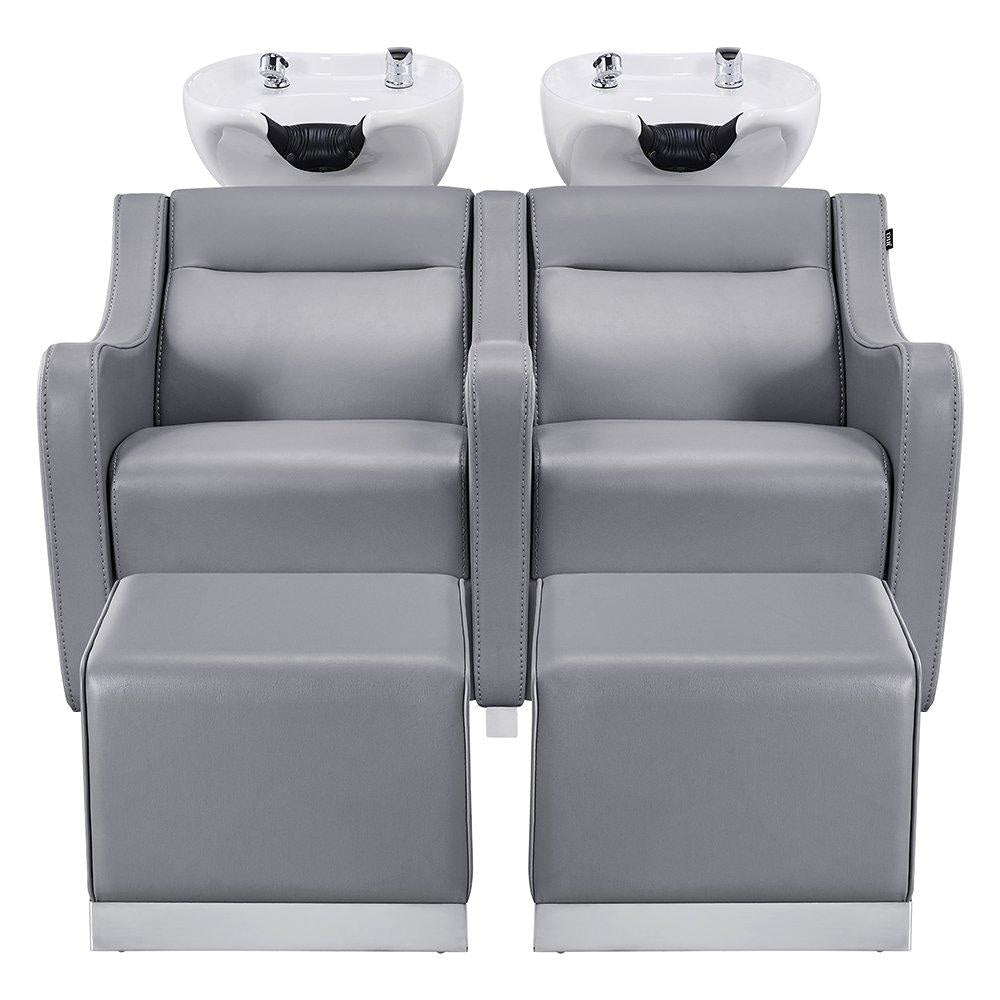 Majestic Shampoo Backwash Unit Double Seats Grey DIR - Backwashes
