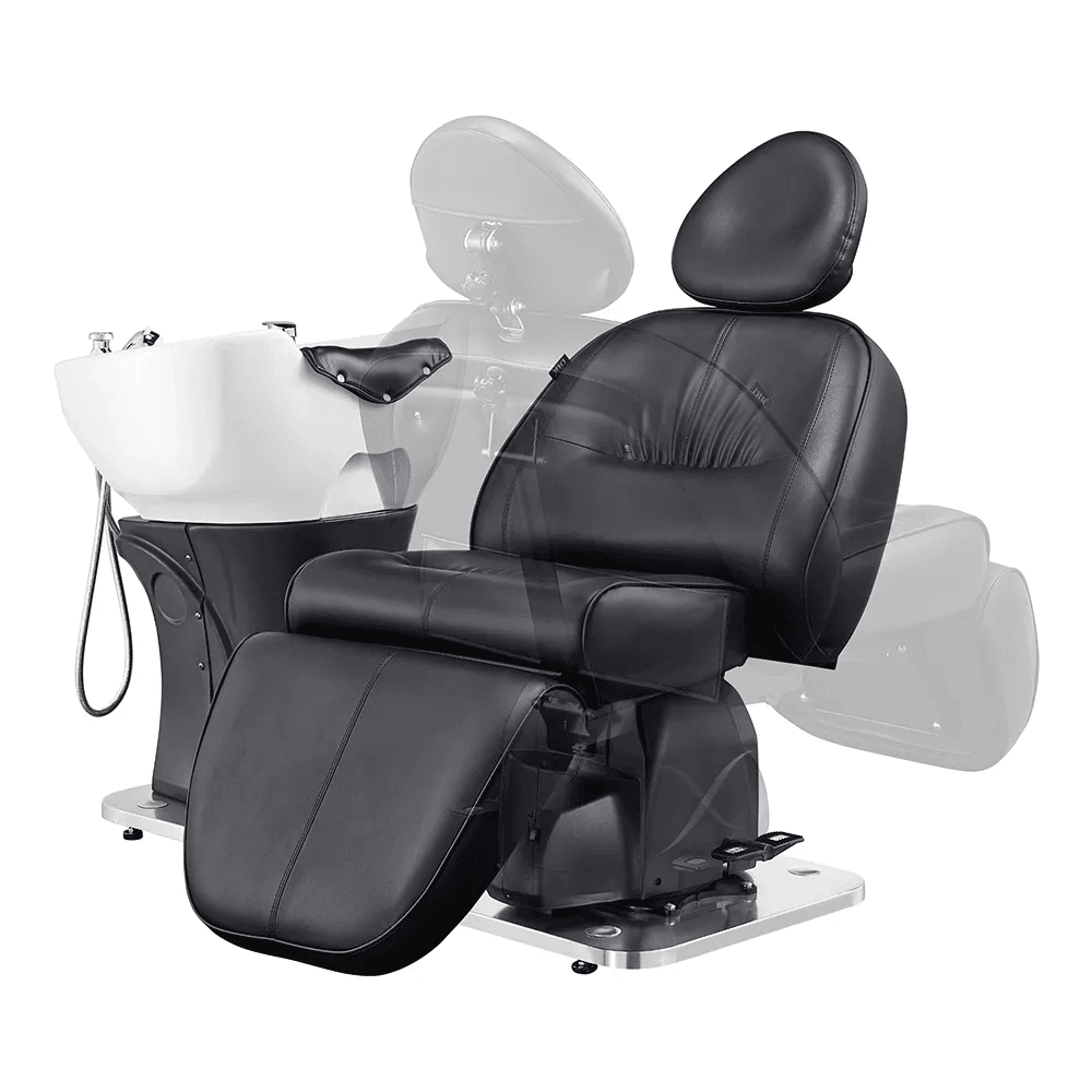 Maximus Full Recline Shampoo Unit With Rotating Seat - Shampoo Stations