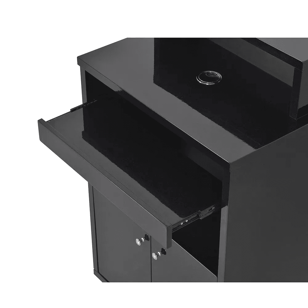 Orsacchiotto LED Lighting Reception Desk Black DIR - Reception Desks