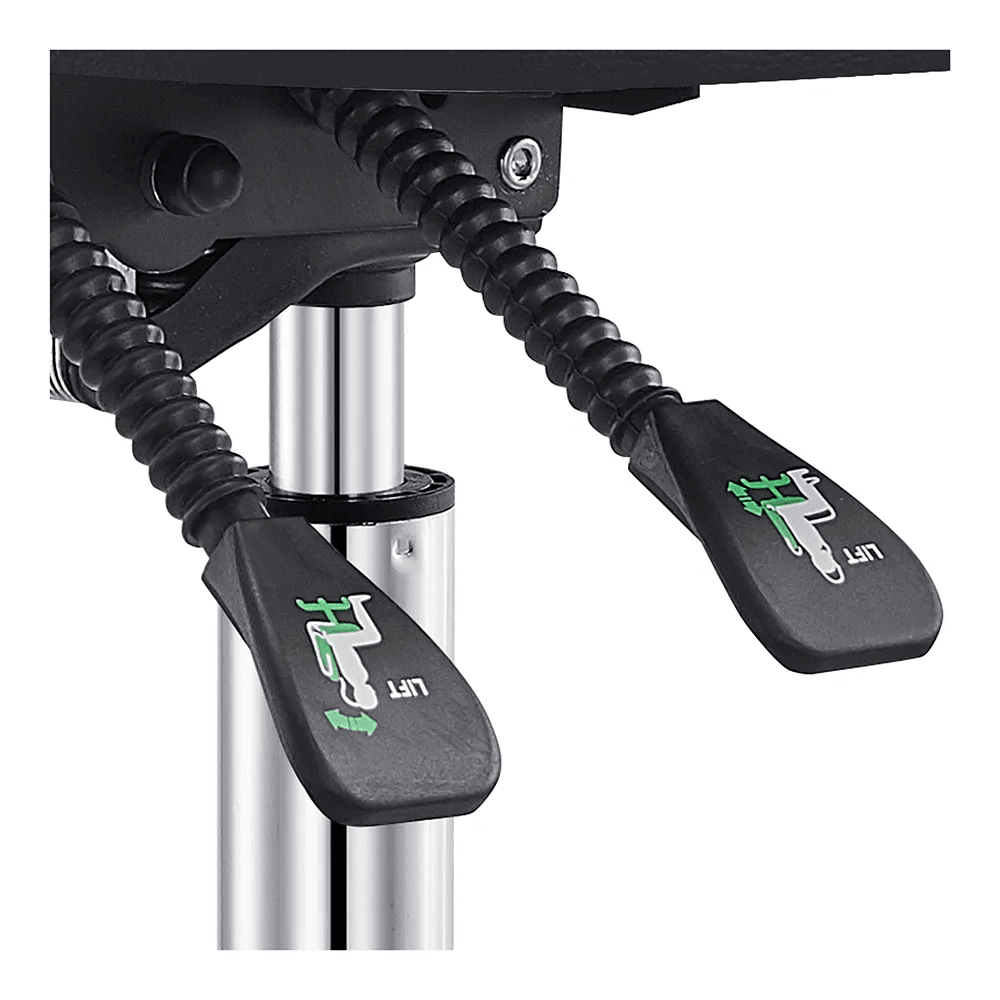 Polaris Rolling Black Stool DIR - Stools