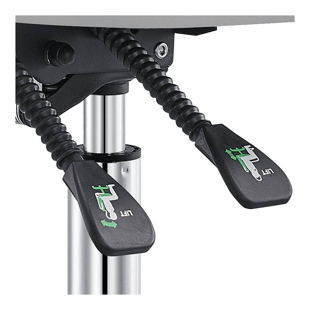 Polaris Rolling Light Grey Stool DIR - Stools