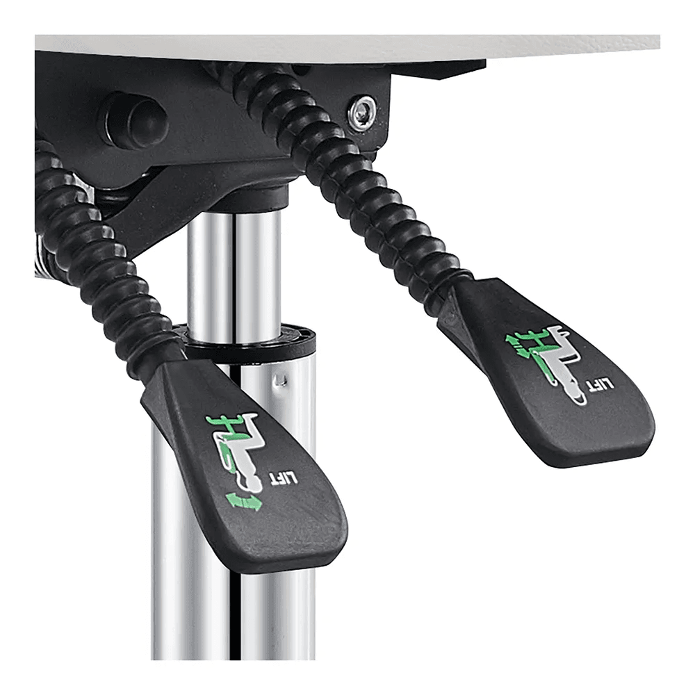 Polaris Rolling White Stool DIR - Stools