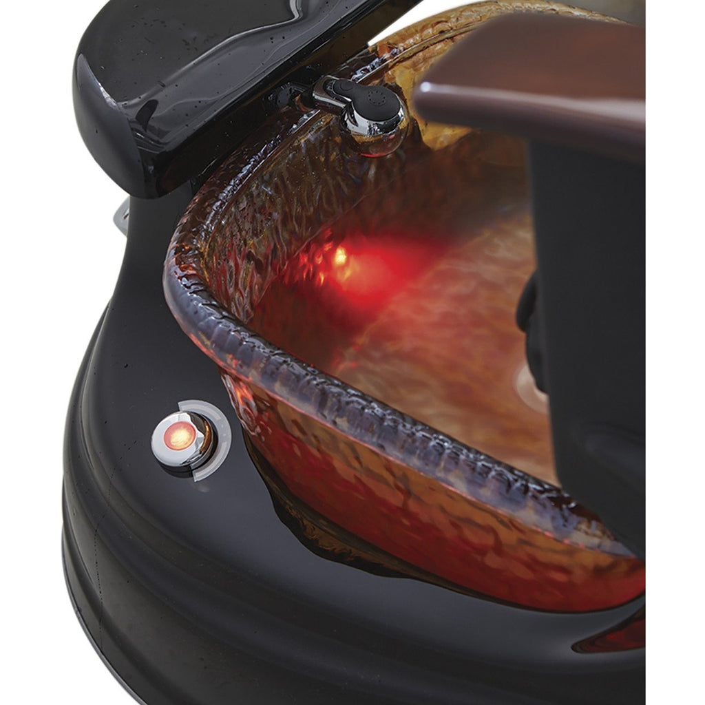 San Marino Pipeless Pedicure Spa with Glass Bowl and Shiatsu Massage Pibbs - Pedicure Chairs