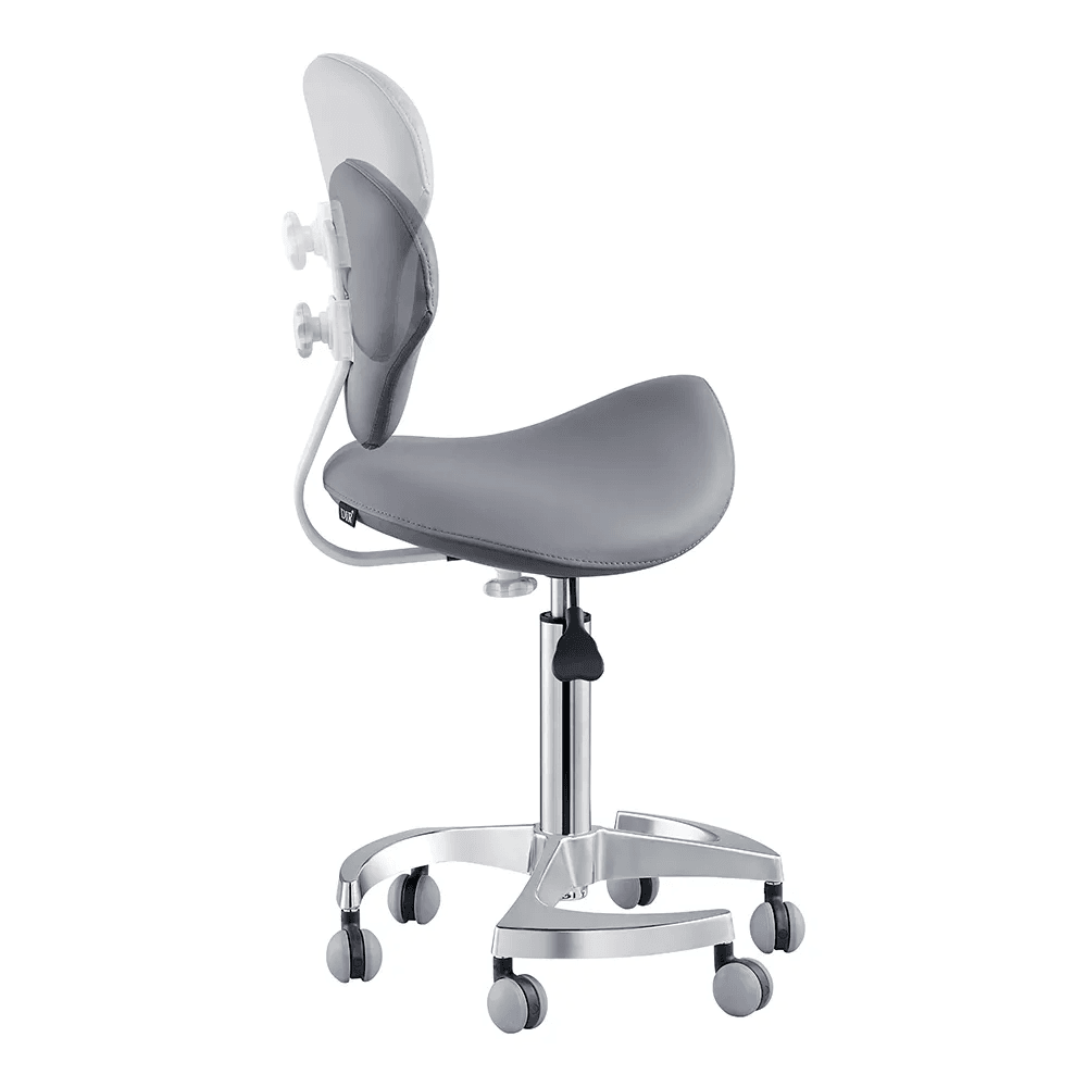 Tao Saddle Grey Stool - Stools