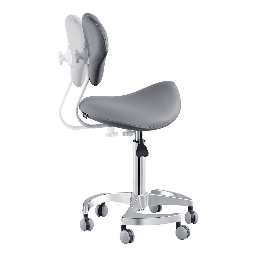 Tao Saddle Grey Stool - Stools