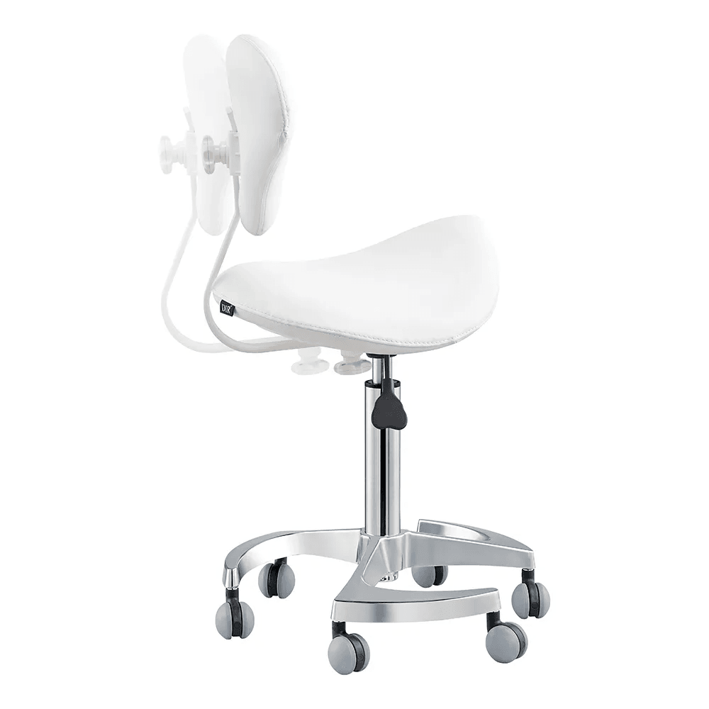 Tao Saddle White Stool - Stools