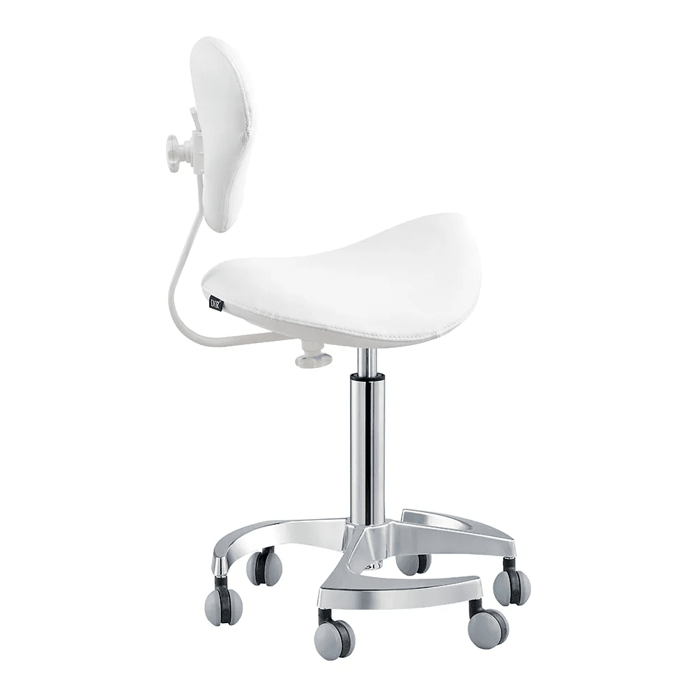 Tao Saddle White Stool - Stools
