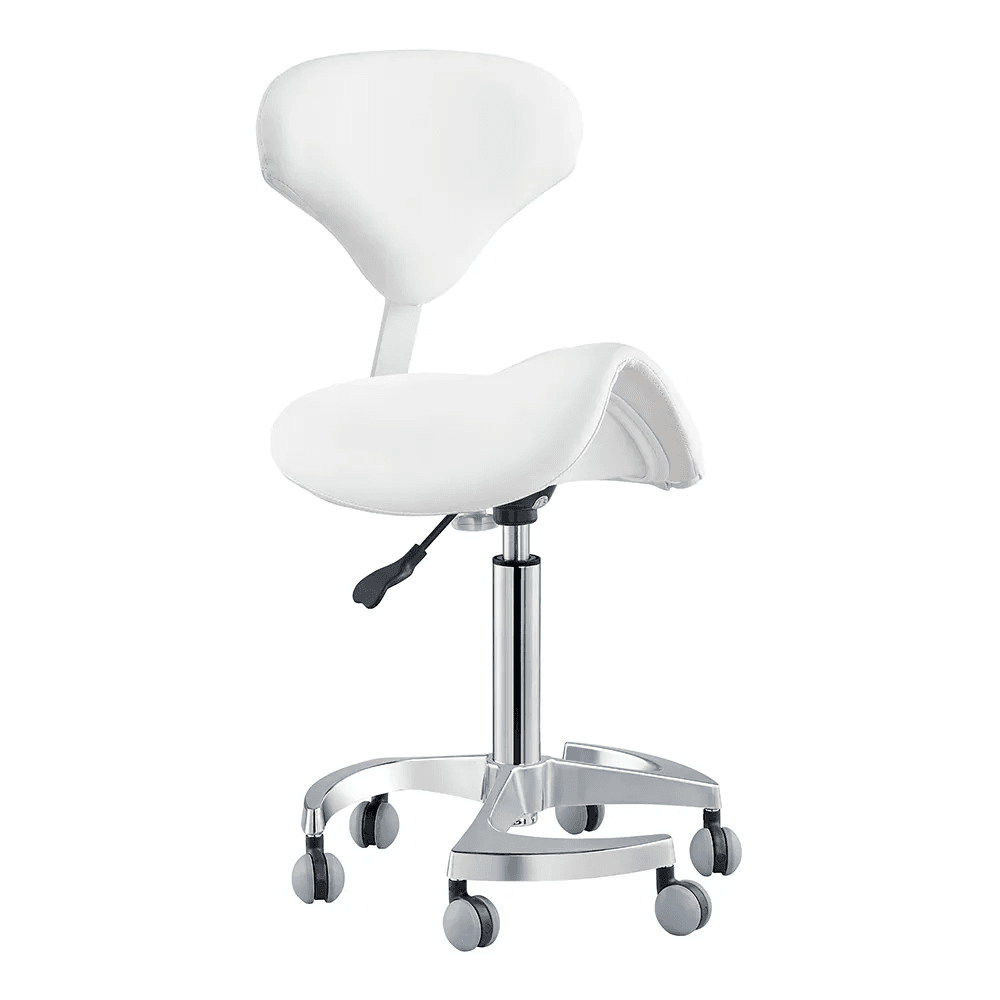 Tao Saddle White Stool - Stools