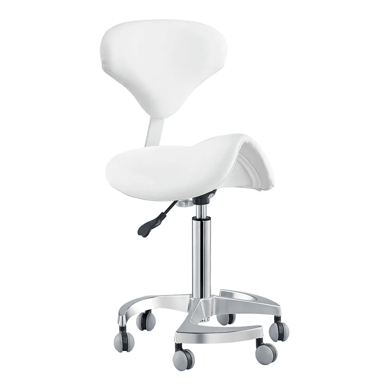 Tao Saddle White Stool - Stools