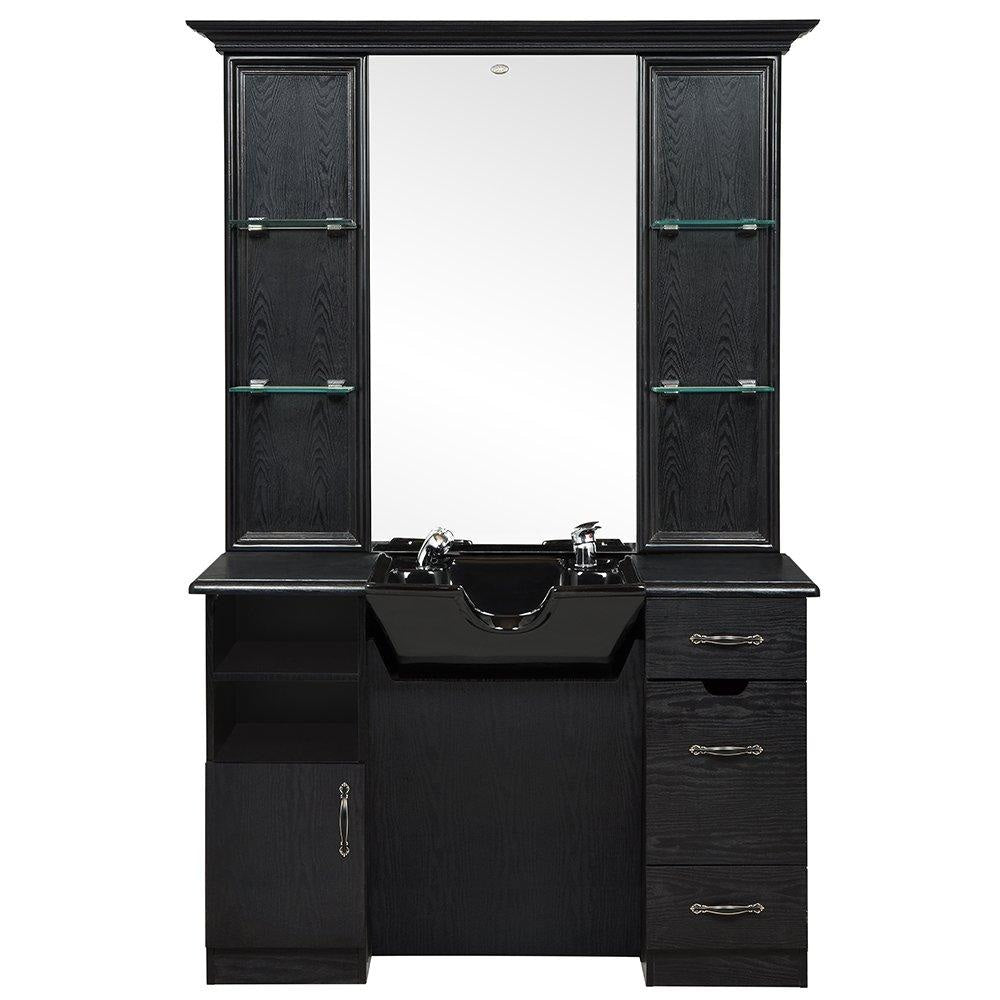 Taylor Barber Station With Sink Ash Black - Barber Station