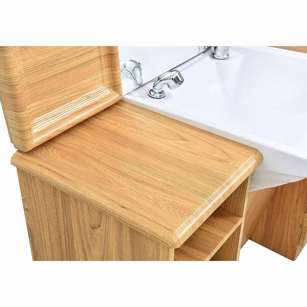 Taylor Barber Station With Sink Walnut - Barber Station