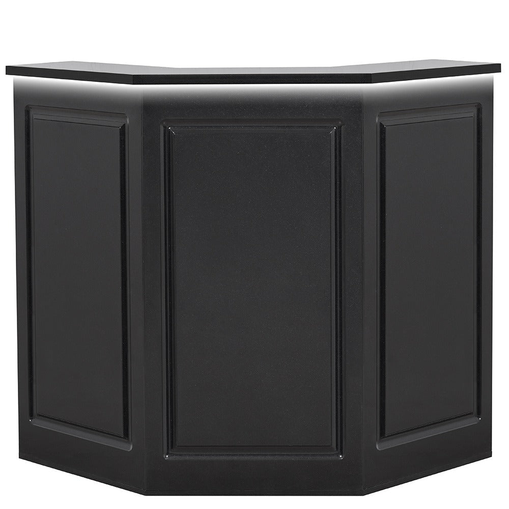 Valencia Reception Desk - Center Meteor Black DIR - Reception Desks