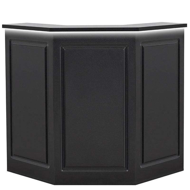 Valencia Reception Desk - Center Meteor Black DIR - Reception Desks