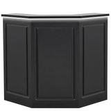 Valencia LED Reception Desk - Center Black DIR