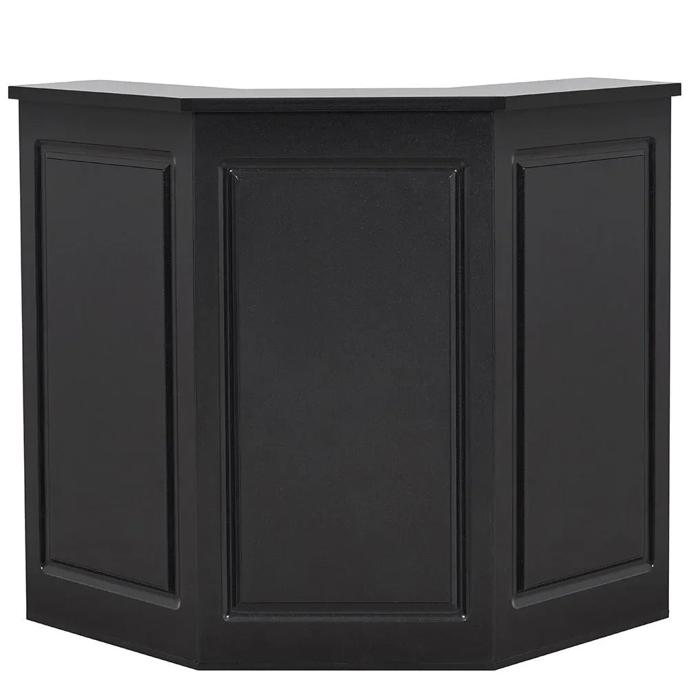 Valencia Reception Desk - Center Meteor Black DIR - Reception Desks