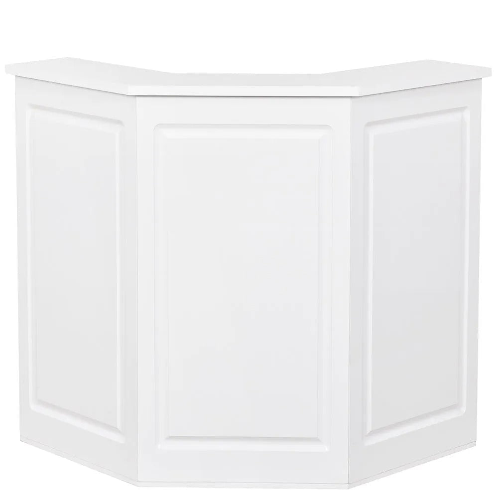 Valencia Reception Desk - Center White DIR - Reception Desks