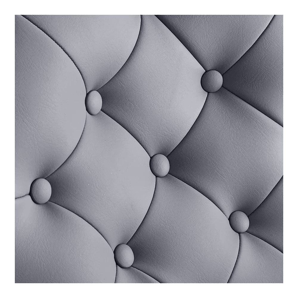 Vanquish Chrome Frame Barber Chair Grey DIR - Barber Chairs