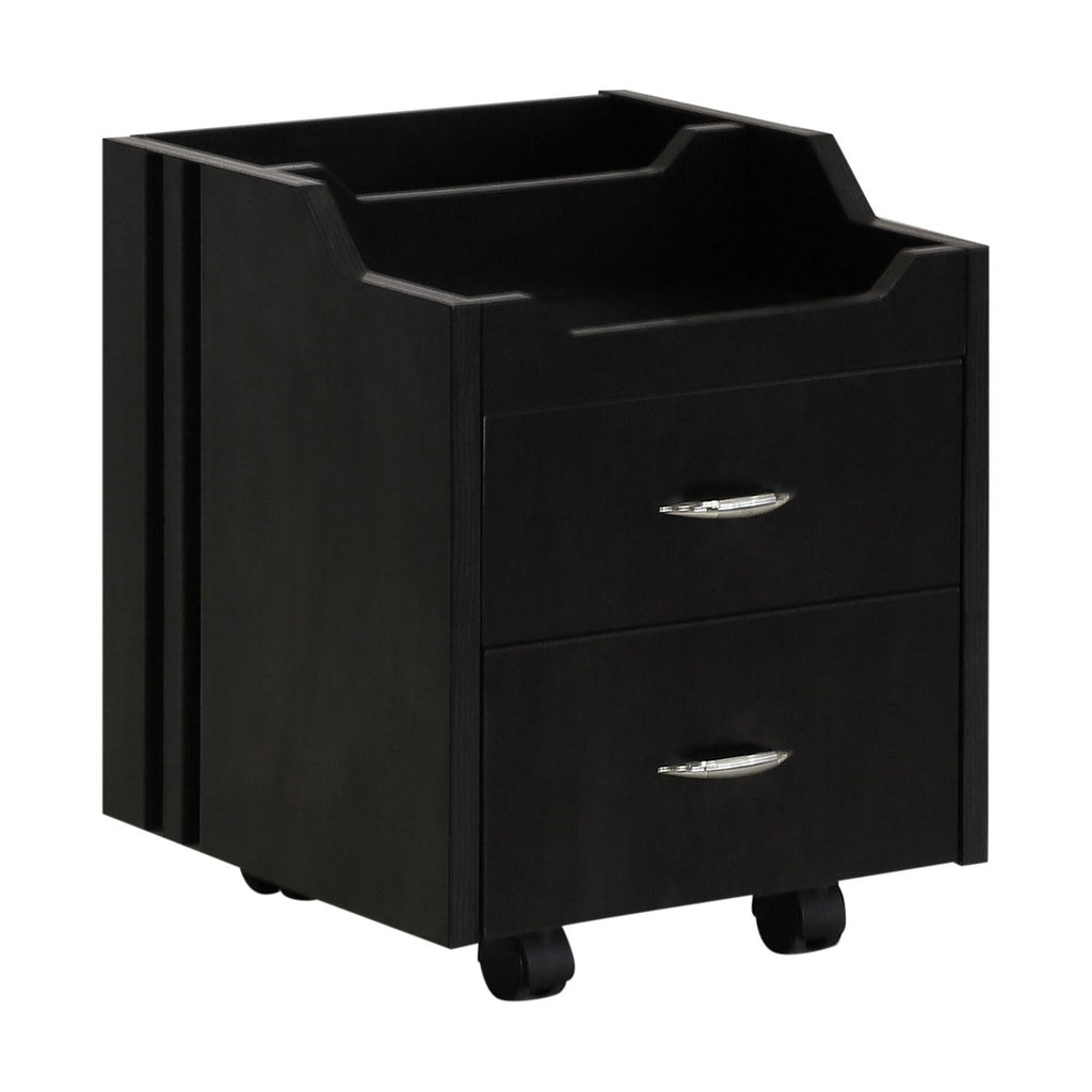 Wood Top Pedicure Cart Dark Brown J&a Usa - Trolleys