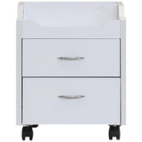 Wood Top Pedicure Cart White J&A USA