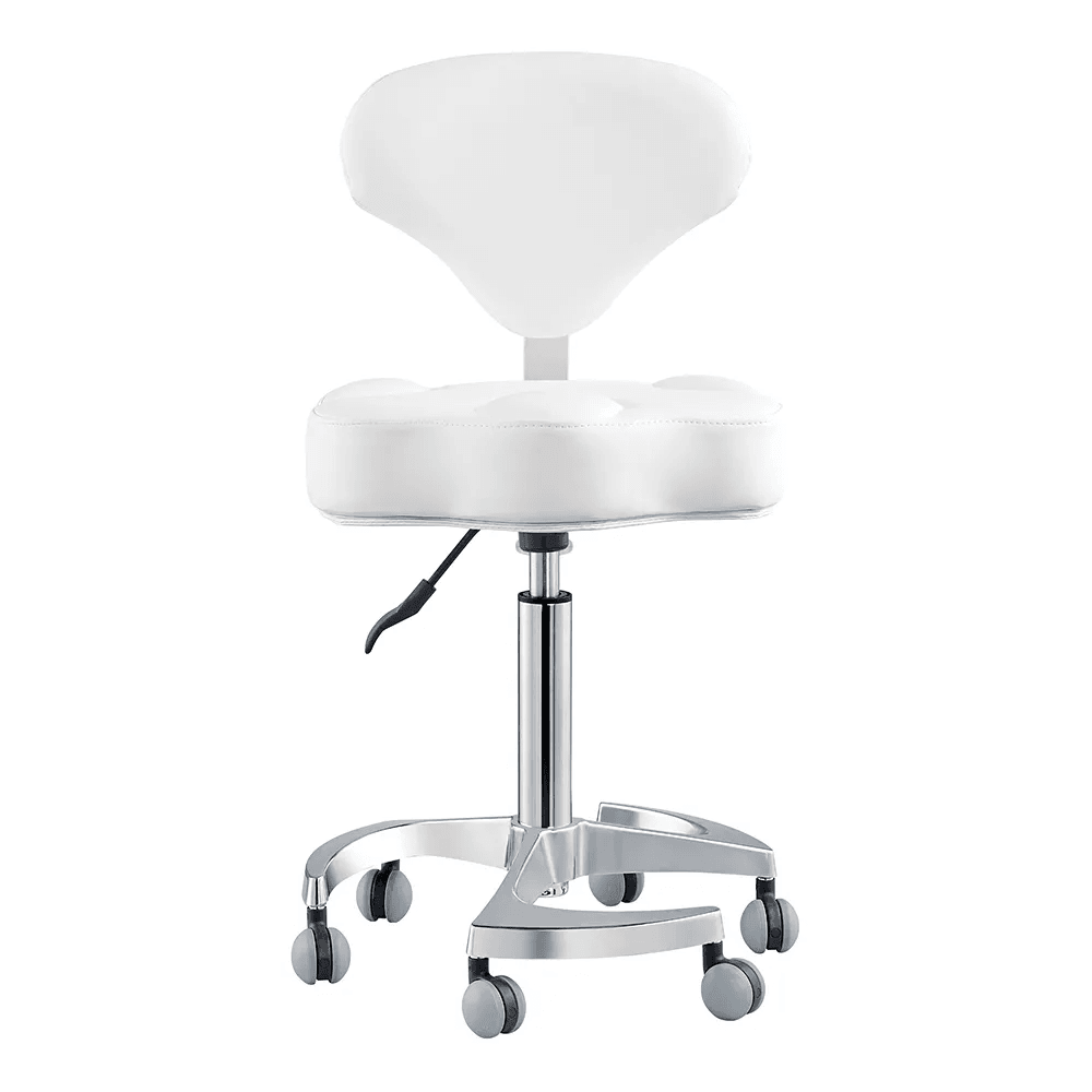 Zen Adjustable Swivel White Stool DIR - Stools