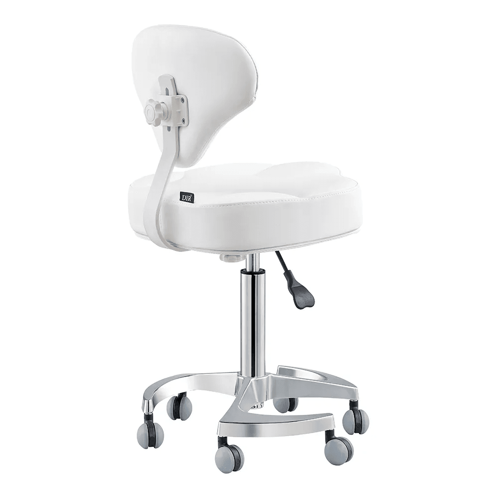 Zen Adjustable Swivel White Stool DIR - Stools