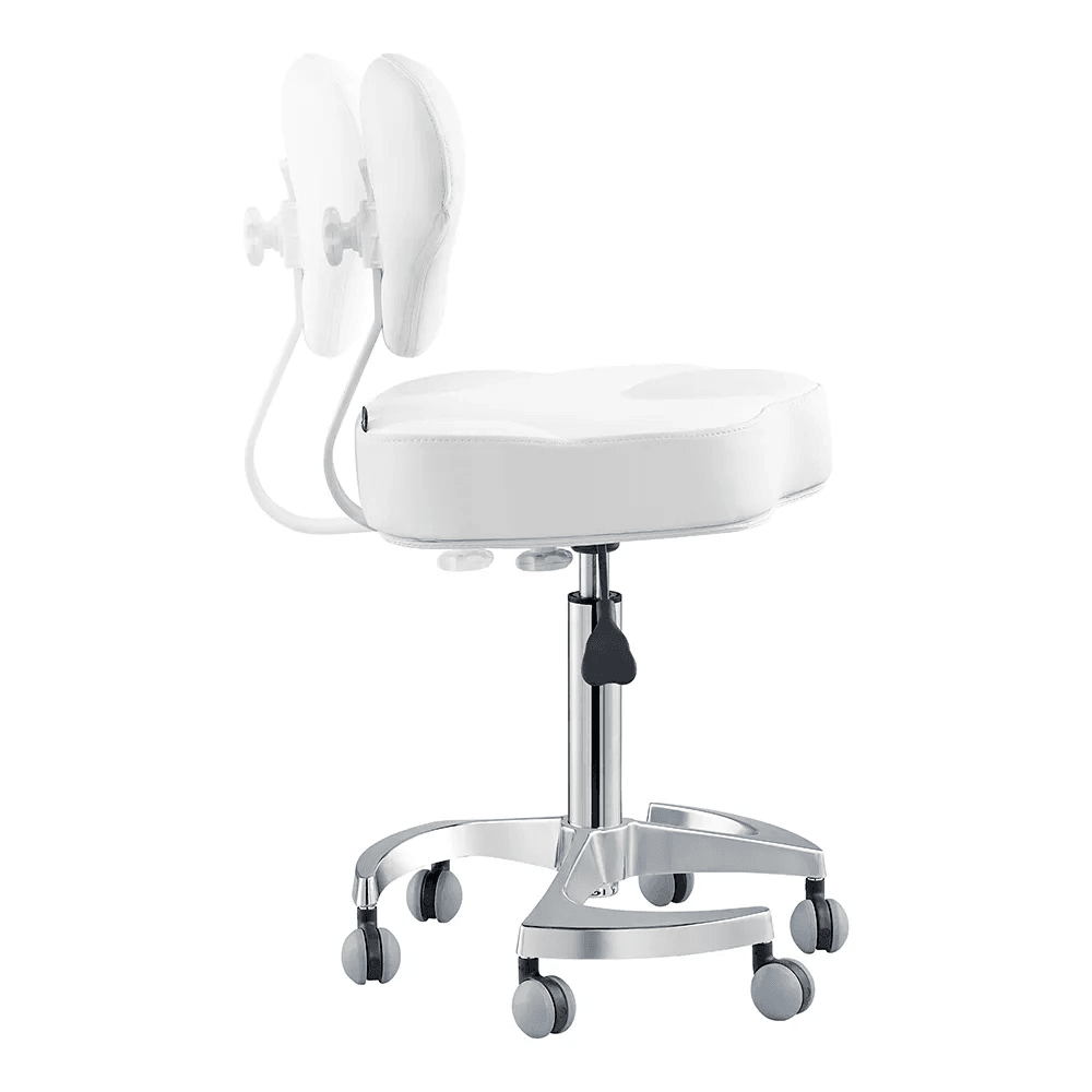 Zen Adjustable Swivel White Stool DIR - Stools