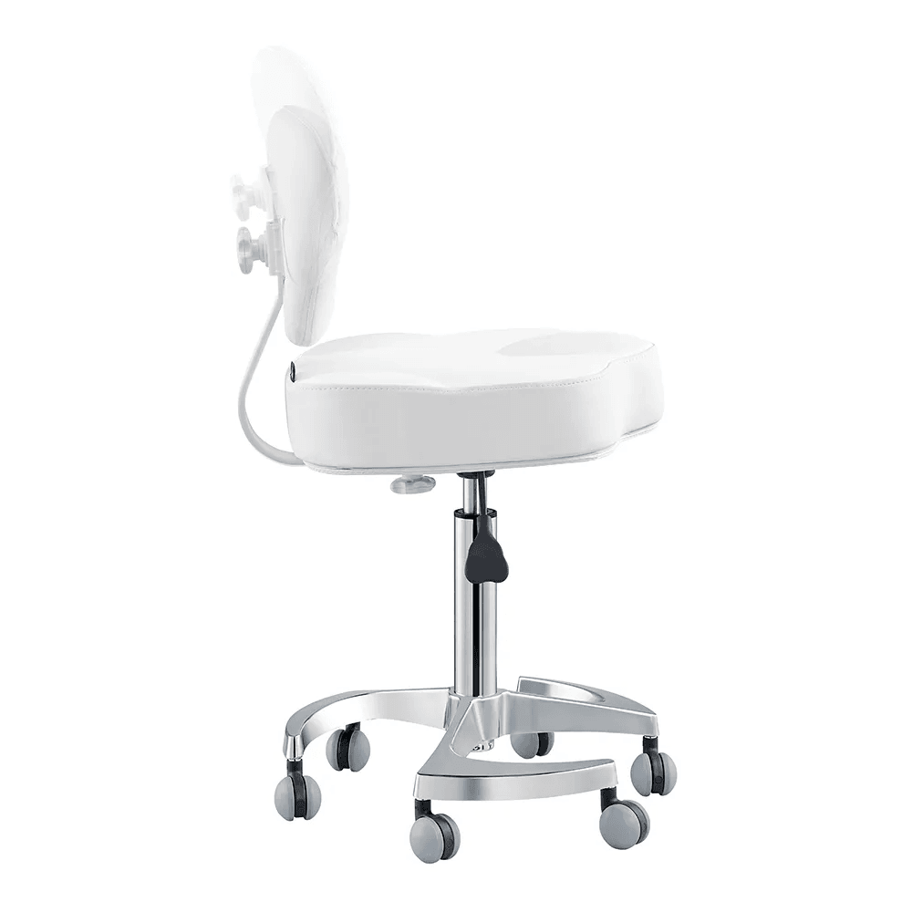 Zen Adjustable Swivel White Stool DIR - Stools