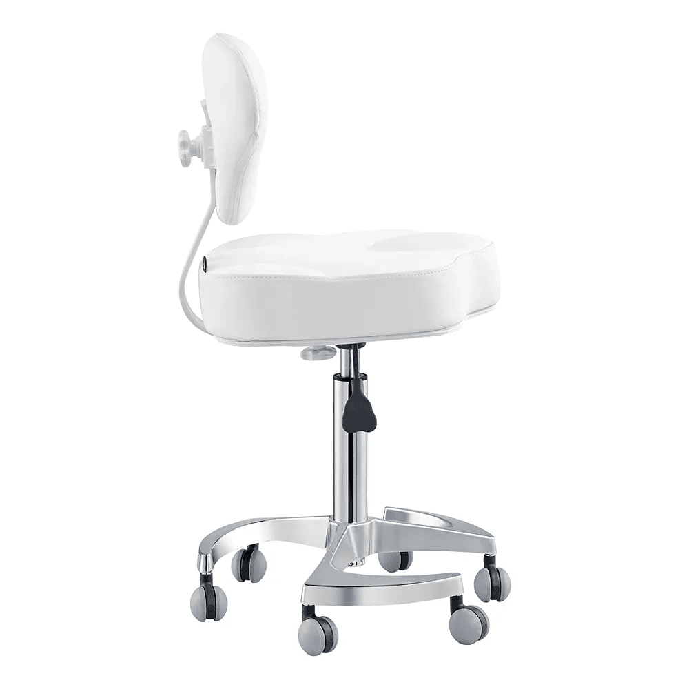 Zen Adjustable Swivel White Stool DIR - Stools