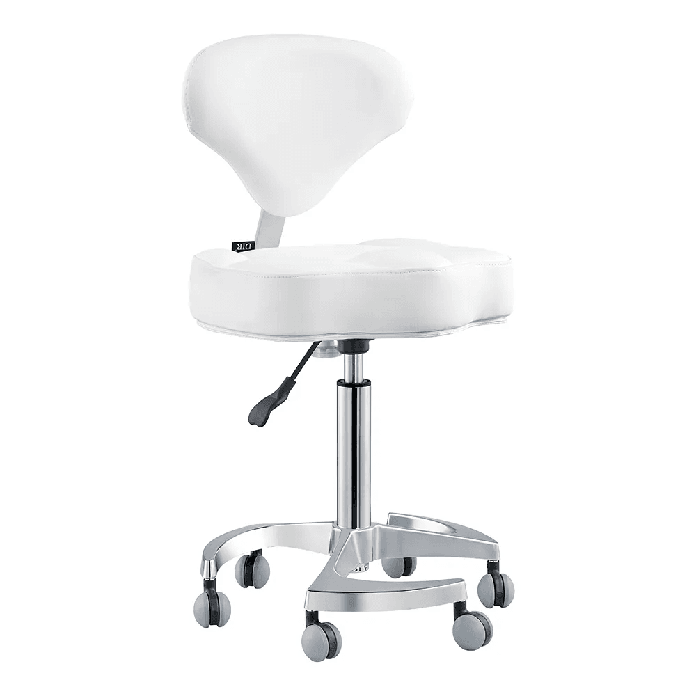 Zen Adjustable Swivel White Stool DIR - Stools
