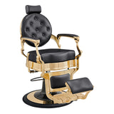 Princeton II Gold Barber Chair - Black DIR