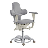 Hazel Ergonomic Microscope Chair - Fully Adjustable Gray DIR