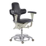Hazel Ergonomic Microscope Chair - Fully Adjustable Black DIR