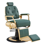 The Cavalier Professional Barber Chair Vintage Green DIR