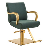 Meteor Gold Salon Styling Chair Vintage Green DIR